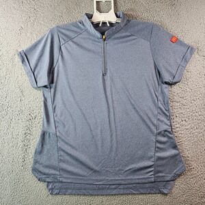 Apparel Collection Shirt Women‎ Large - McDonald's - 1/4 Zip Blue